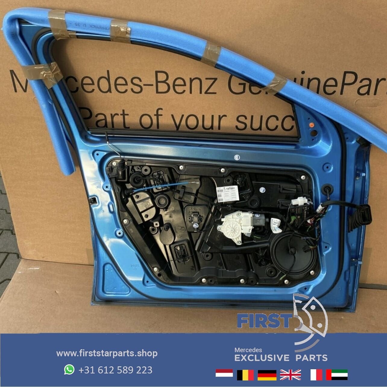 W156 deur LINKS portier Mercedes GLA 2013-2019 BLAUW Mercede, Utilisé, Porte, -, Enlèvement ou Envoi