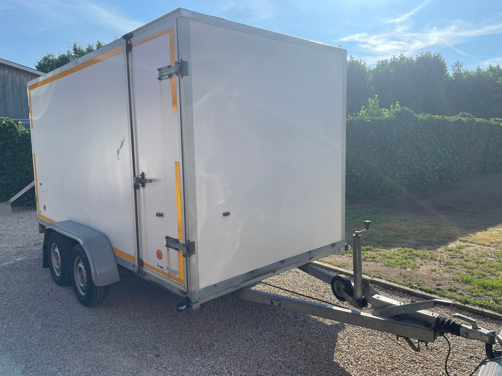 Gesloten aanhangwagen 370x175x182 cm lxbxh, Auto diversen, Aanhangers en Bagagewagens, Ophalen, Gebruikt