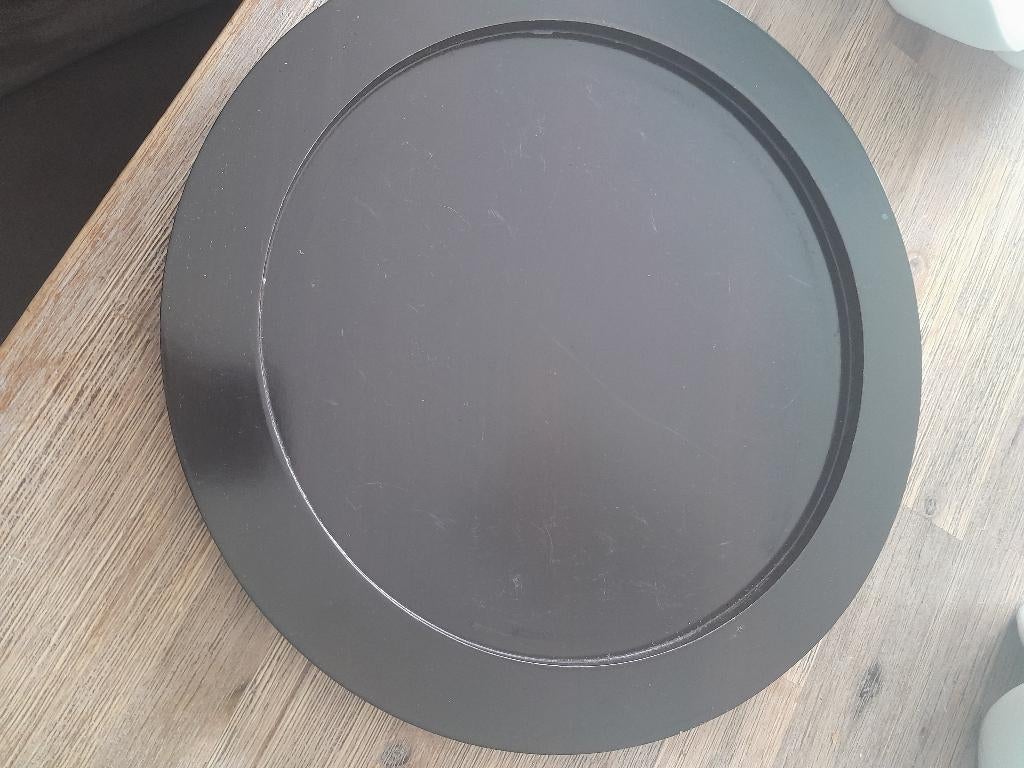Houten plateau met schaaltjes, Ophalen, Zo goed als nieuw, Rond, Hout