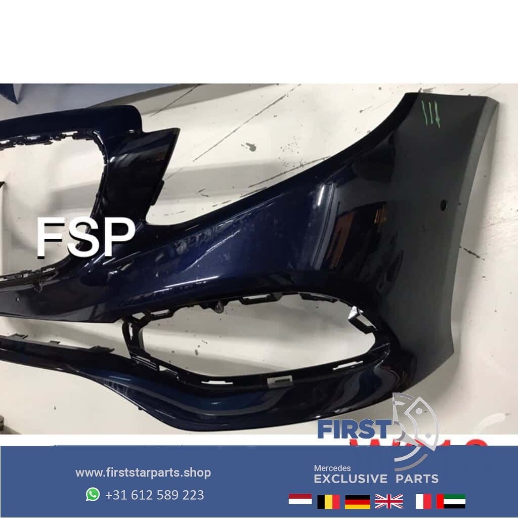 W213 Voorbumper Mercedes E Klasse blauw 2016-2019 origineel, Gebruikt, -, Voor, Ophalen of Verzenden