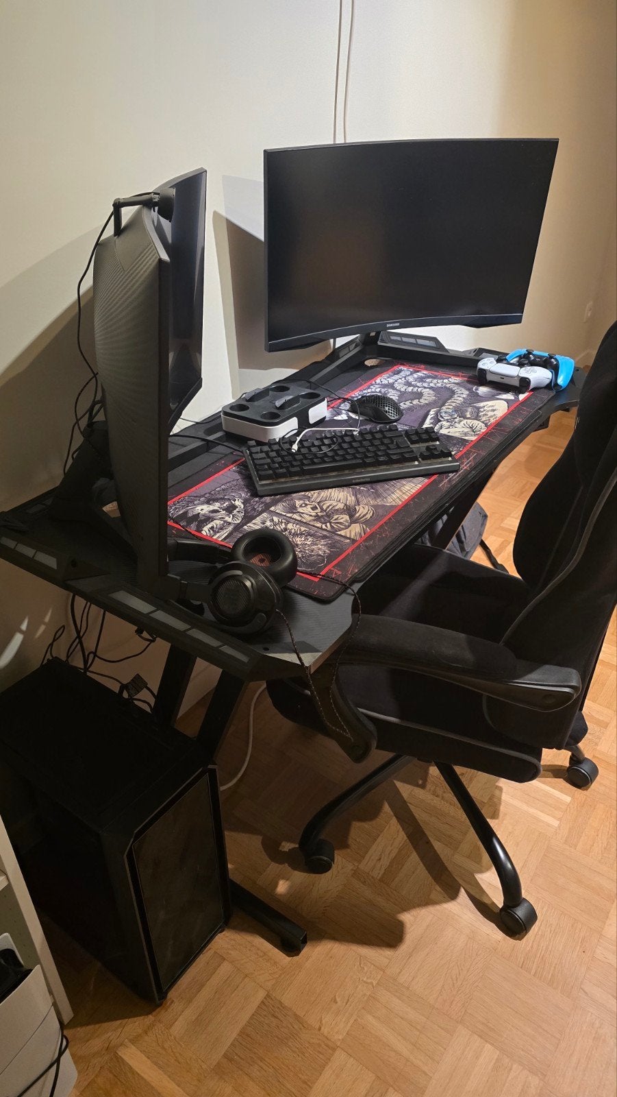 Bureau gaming à venir chercher sur place, très bon état, Ophalen, Zwart, Metaal, Gamingbureau