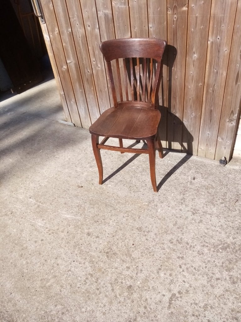 OUDE BUREAUFAUTEUIL, JAREN 50, Ophalen, Minder dan 50 cm, Gebruikt, 75 tot 100 cm
