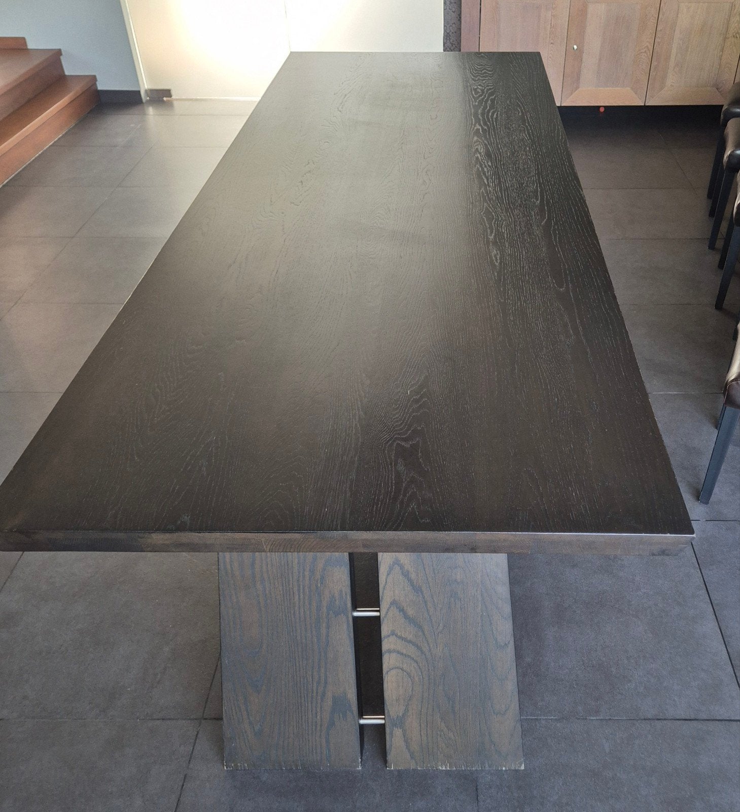 grote eiken eettafel 2m750, Huis en Inrichting, Tafels | Eettafels, Ophalen