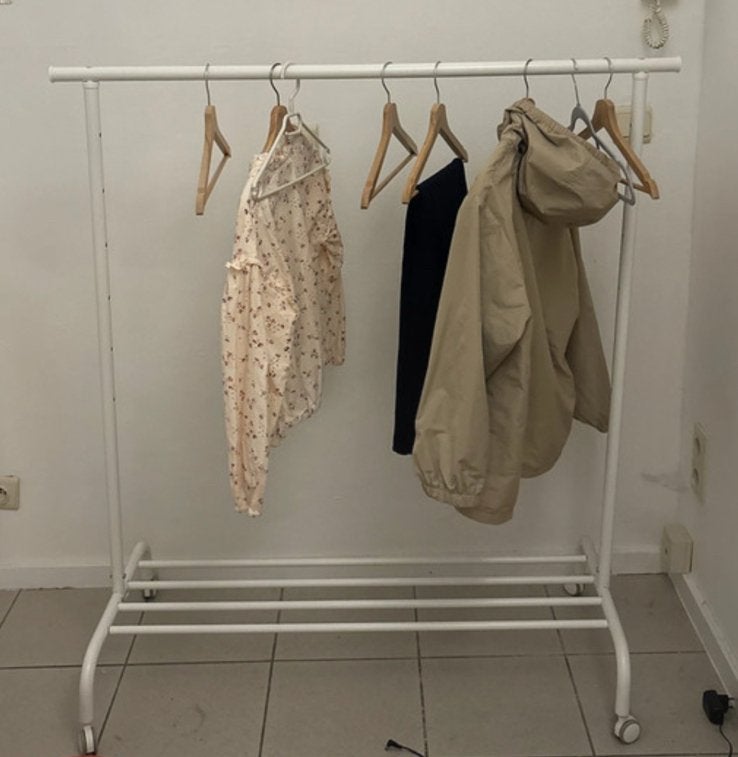 Kledinrek Ikea, Kleding | Dames, Ophalen, Met wielen, Gebruikt