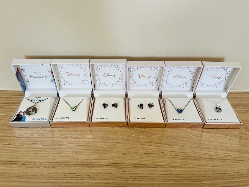 Lot van 6 zilver Disney juwelen, Ophalen of Verzenden, Overige figuren, Zo goed als nieuw, Overige typen