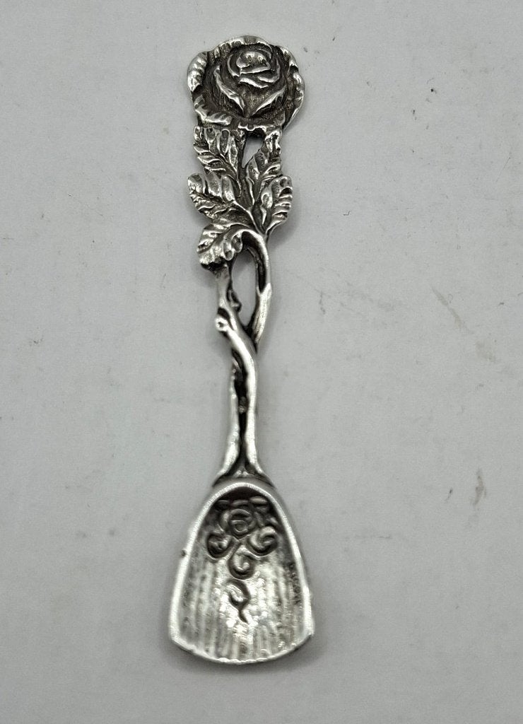 Cuillère à épices en argent antique — Hildesheimer Rose, Antiquités & Art, Enlèvement ou Envoi