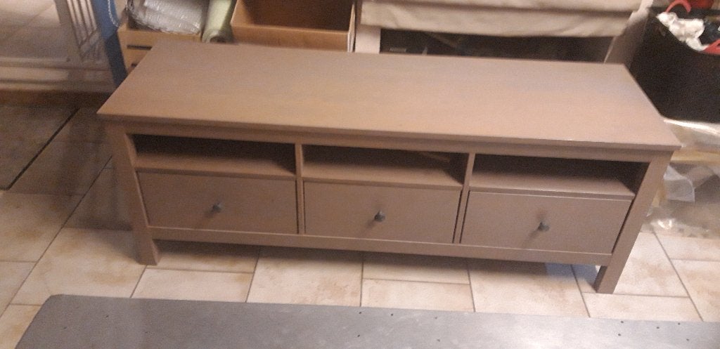 TV MEUBEL, Huis en Inrichting, Kasten |Televisiemeubels, Ophalen, 100 tot 150 cm, KLEUR TAUPE ( niet meer verkrijgbaar ), Zo goed als nieuw