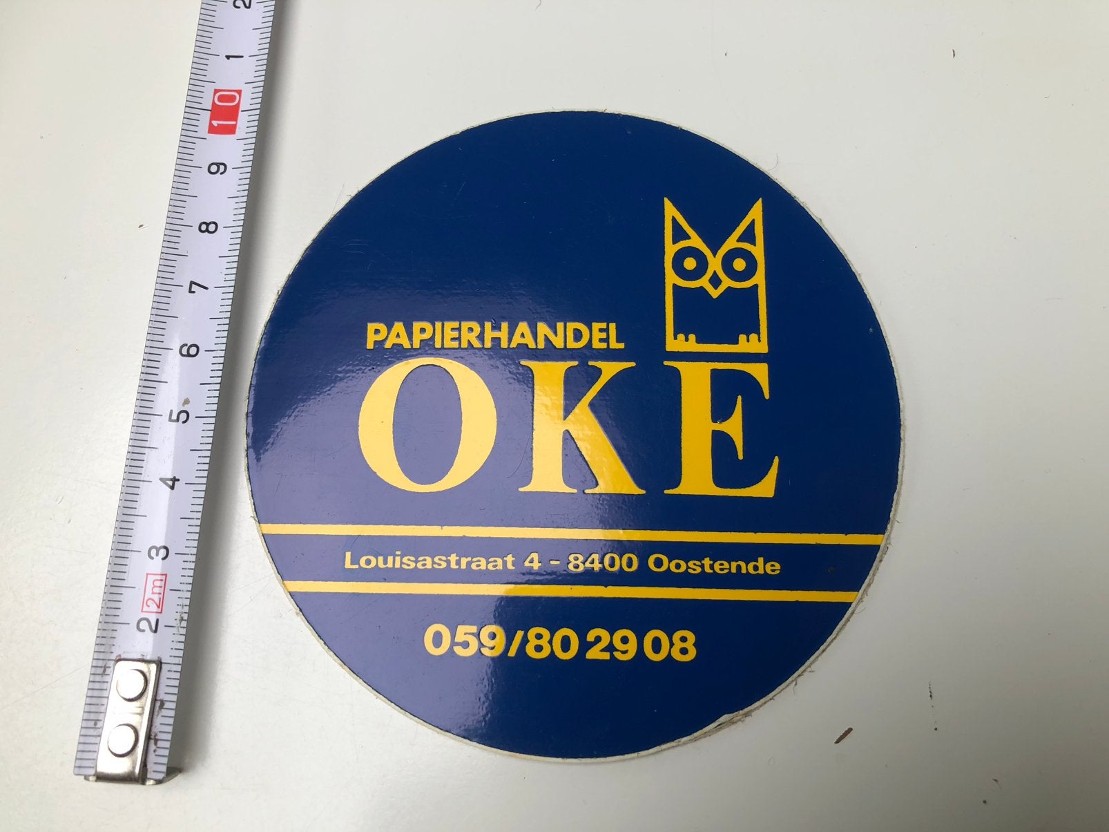 Sticker papierhandel OKE - Oostende, Enlèvement ou Envoi, Neuf, Magasin ou Supermarché