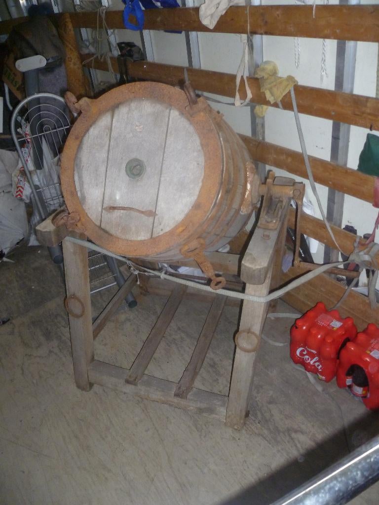 oude boter ton, Ophalen