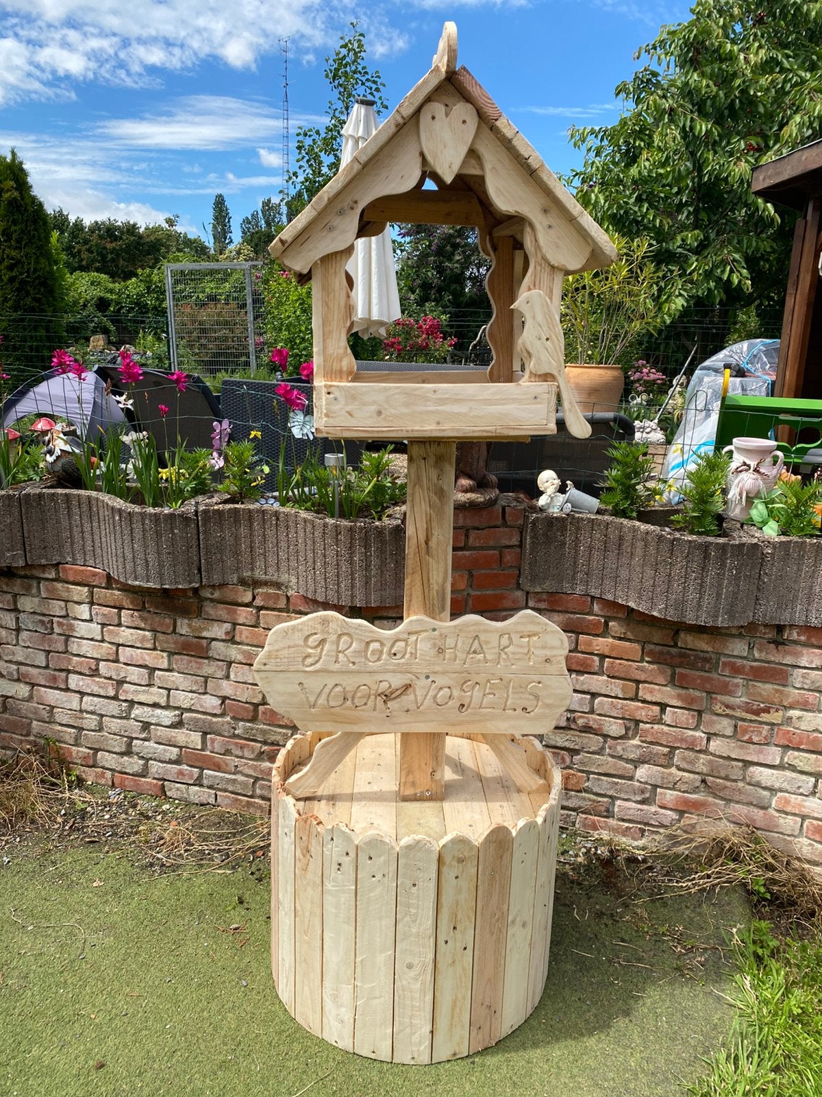 Nieuw zelfgemaakt vogelhuisje, Tuin en Terras, Ophalen, Nieuw