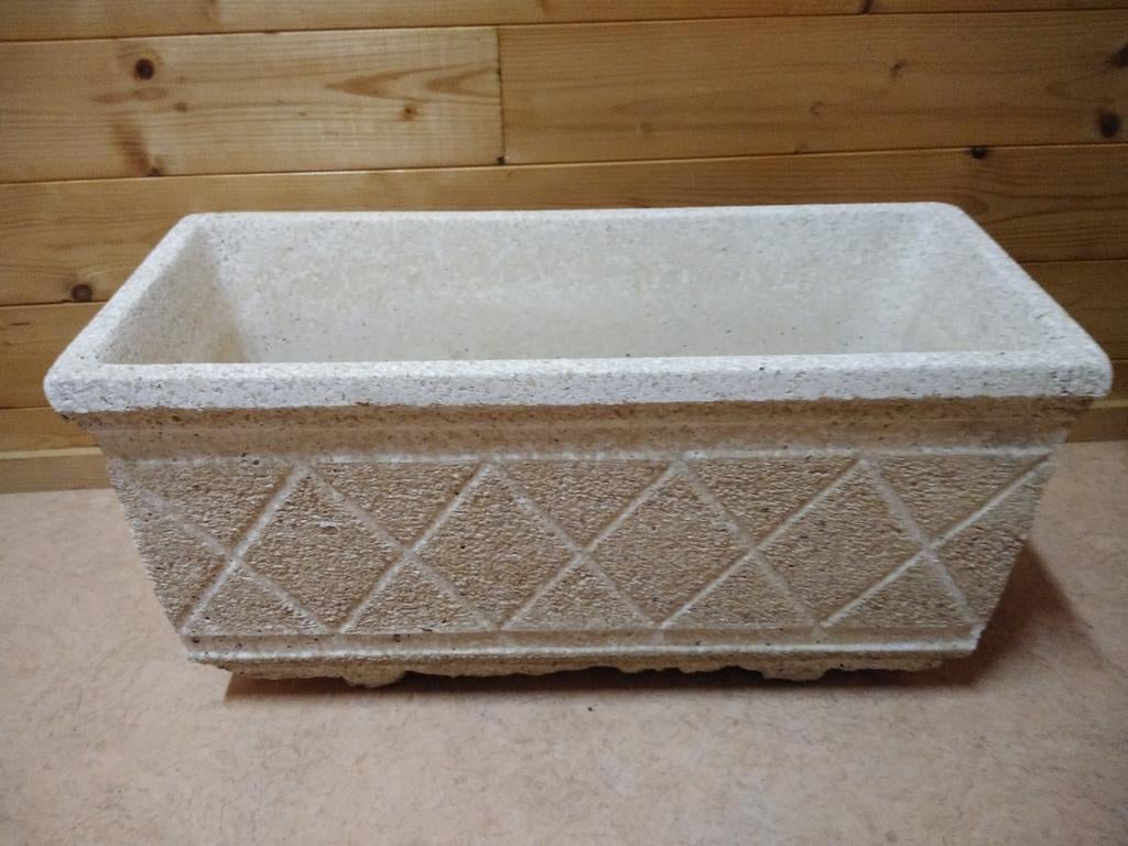 Bloembak in beton, Tuin en Terras, Ophalen, Beton