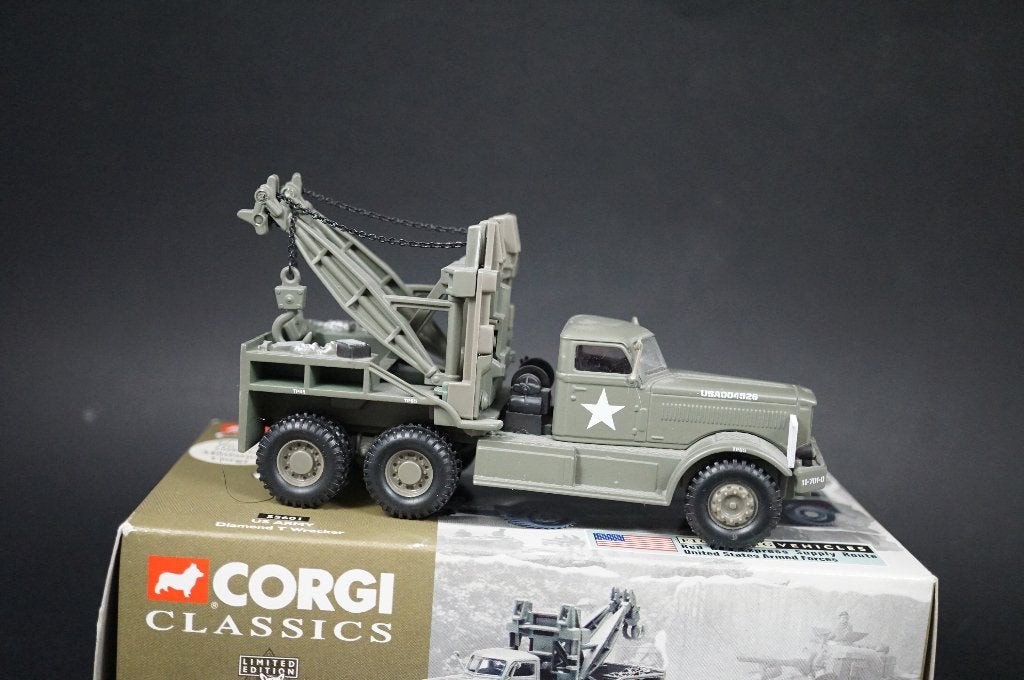 Corgi Diamond T Wrecker US army - 1/50 - Limited ed., Hobby & Loisirs créatifs, Voitures miniatures | 1:50, Enlèvement ou Envoi
