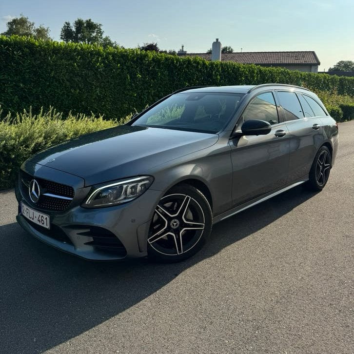 Mercedes-Benz C 180d AMG line, Auto's, Euro 6, 4 cilinders, Lederen bekleding, Leder