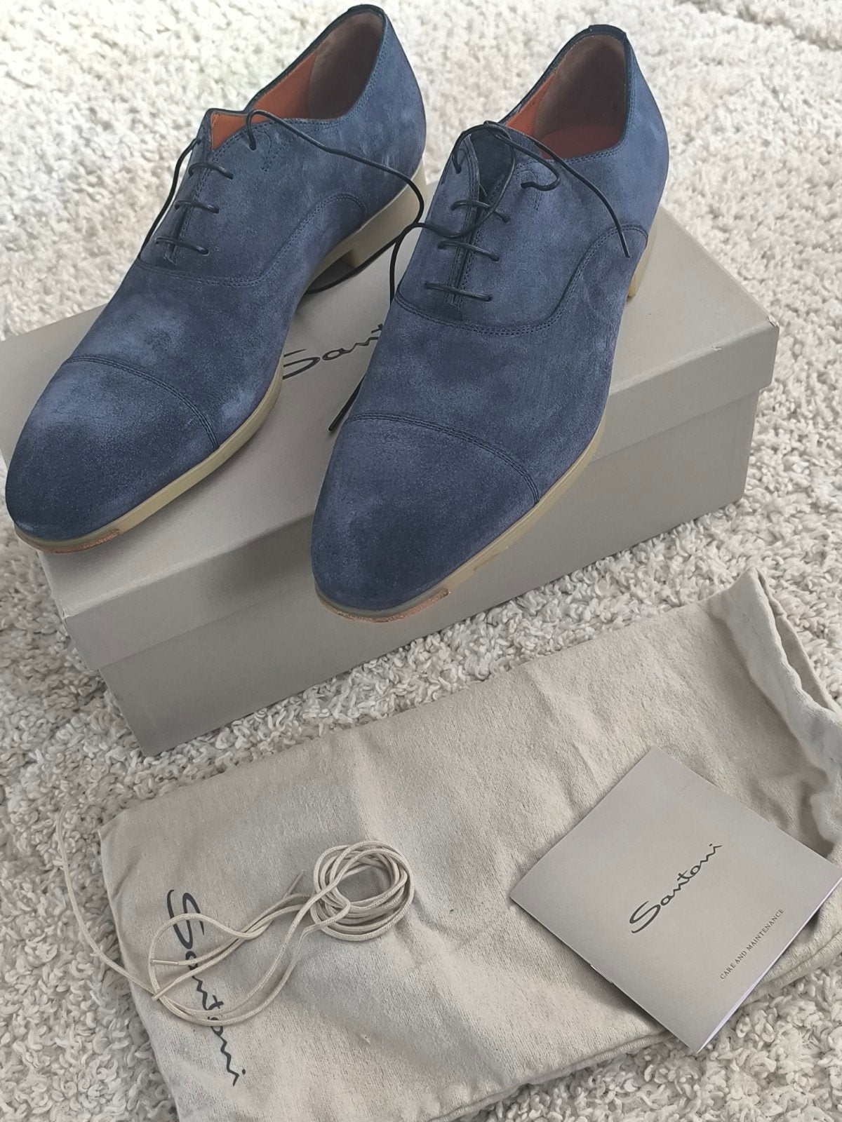 Chaussures Santoni T43,5, Neuf, Enlèvement ou Envoi, Autres couleurs, Chaussures à lacets