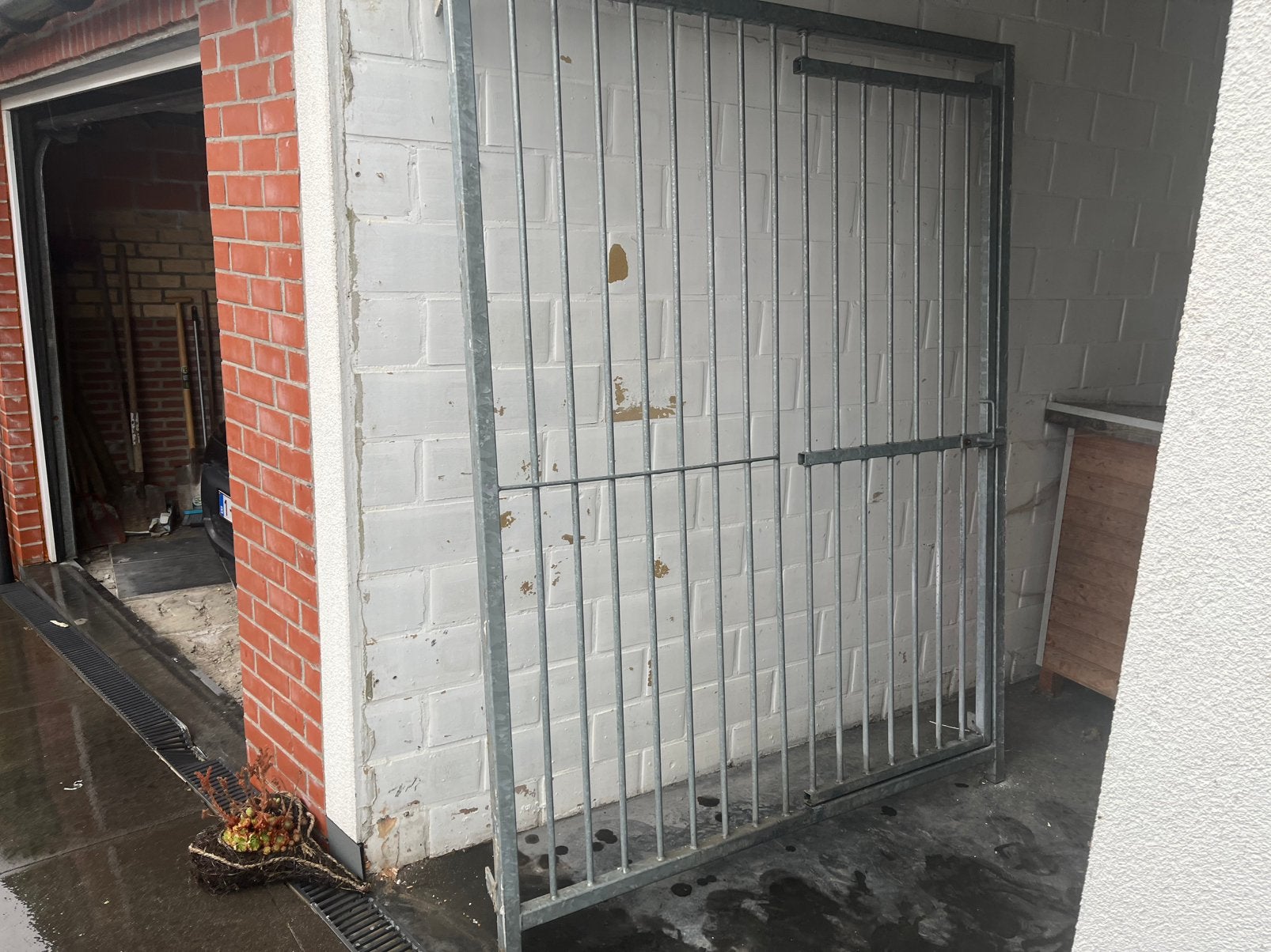 Stevig vol metalen hondenrenpaneel met deur, Ophalen, Hondenkennel, 100 cm of meer, 110 cm of meer
