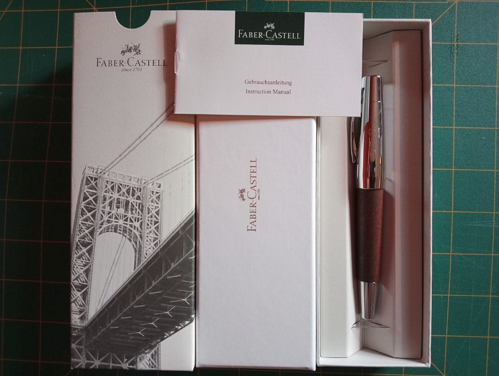 Faber-Castell E-Motion Wood Chrome Fountain Pen (ongebruikt), Verzamelen, Pennenverzamelingen, Overige merken, Met doosje, Ophalen of Verzenden