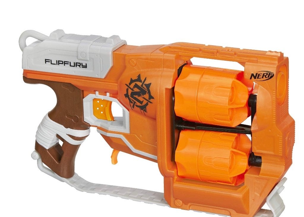 Nerf geweer flipfury zombie strike, Kinderen en Baby's, Speelgoed | Buiten | Actiespeelgoed, Ophalen
