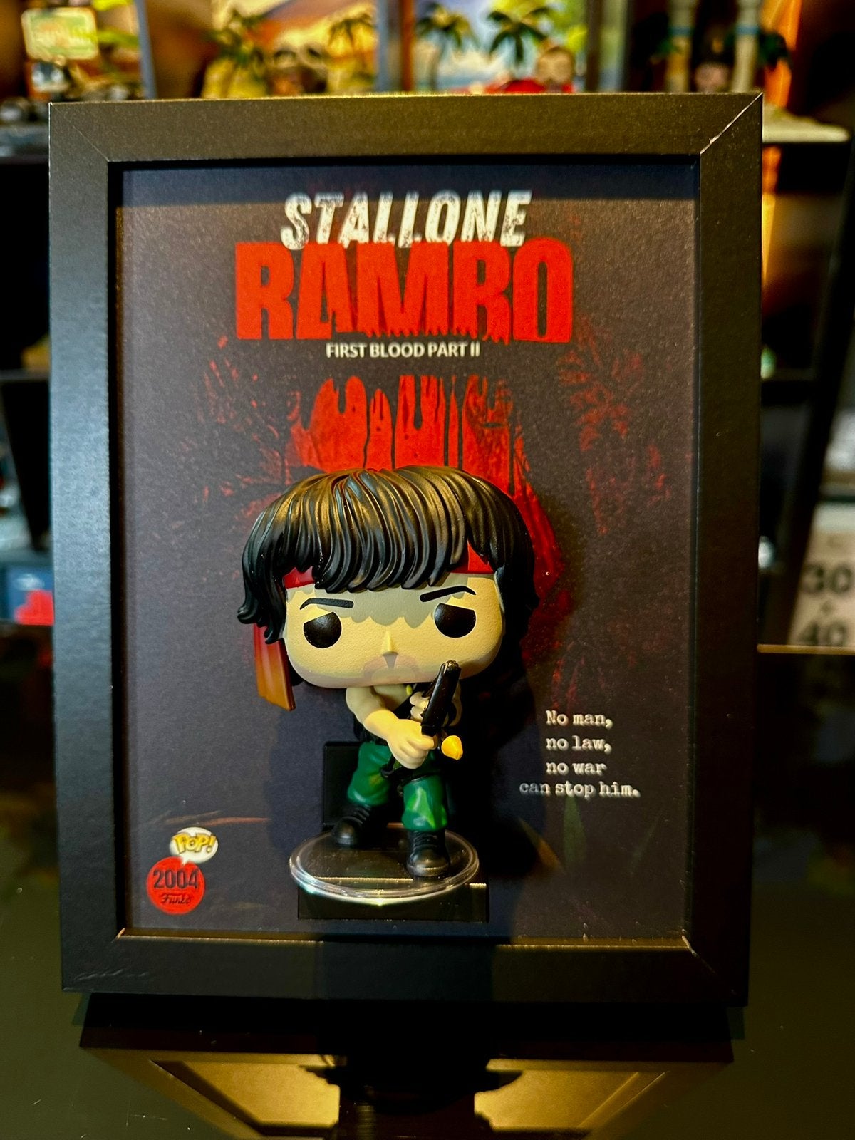 Funko Pop-frame compatibel met Rambo First Blood Part II, Verzamelen, Beelden en Beeldjes, Zo goed als nieuw, Ophalen of Verzenden