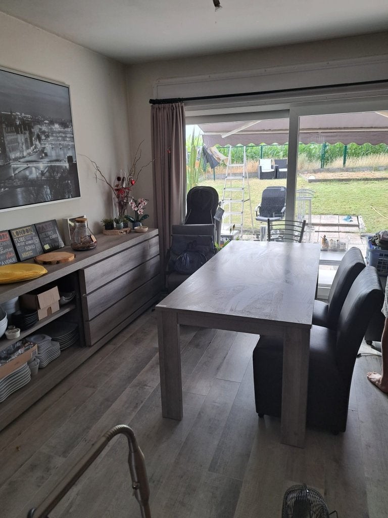 Eetkamertafel, Huis en Inrichting, Ophalen, Gebruikt, 50 tot 100 cm, Vijf personen of meer