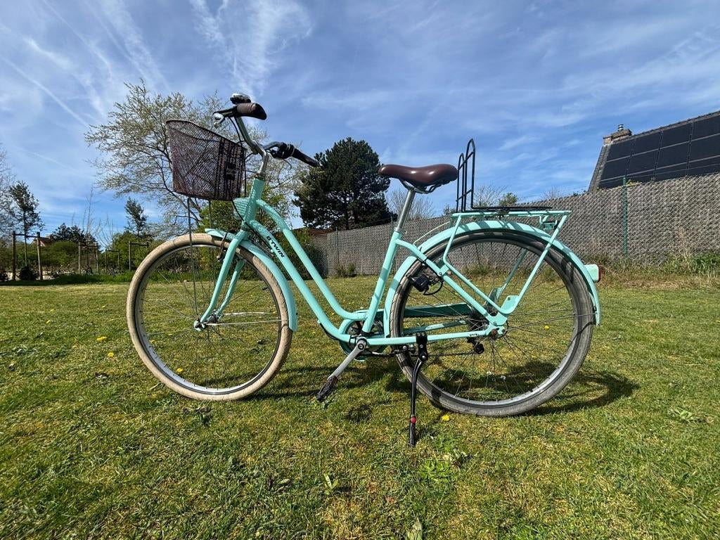 Damesfiets (banden 28 inch), Fietsen en Brommers, B-twin, Gebruikt, Versnellingen, Ophalen