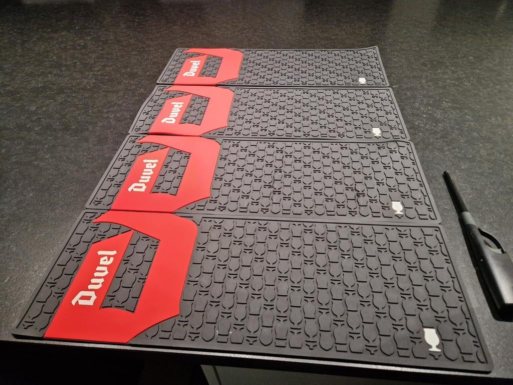 Duvel glazen mat / onderlegger / toog mat, Verzamelen, Ophalen, Zo goed als nieuw, Viltje(s), Duvel