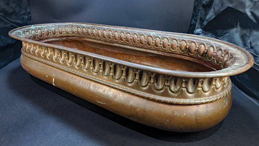 Napoleon III koperen plantenbak (Bonnafous de Durfort), Antiek en Kunst, Antiek | Brons en Koper, Verzenden, Koper
