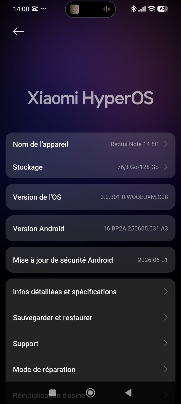 redmi note 14 5G, Telecommunicatie, Ophalen, Zwart, Touchscreen, Nieuw