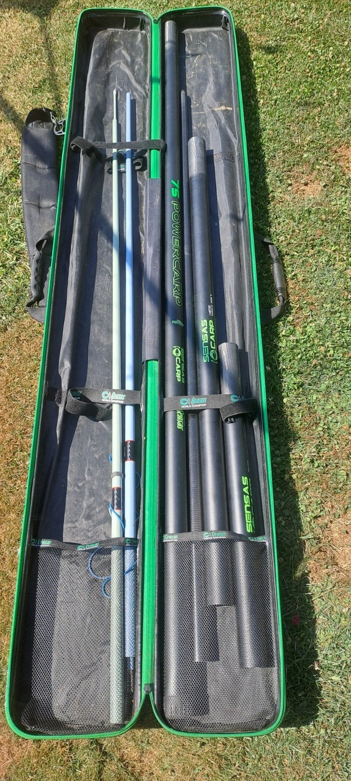 sensas power carp 75. 11.5m, Enlèvement, Comme neuf, Ligne fixe