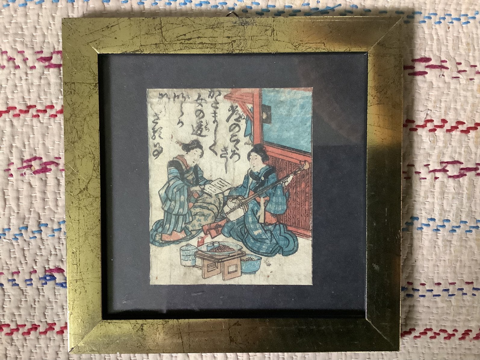 Ukiyo prent Nishiki-e techniek Utagawa school, Ophalen