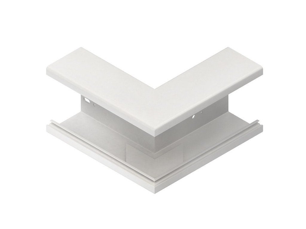 Buitenhoek wandgoot PVC 105mm RAL9010, Verzenden
