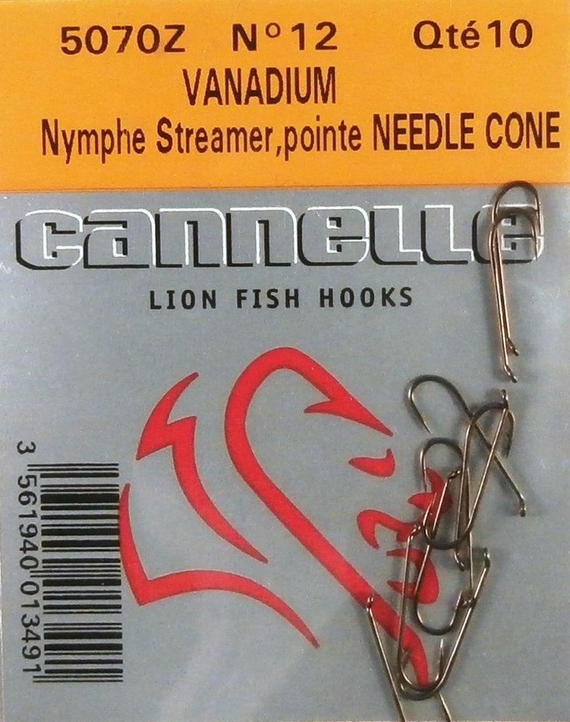 Cannelle 5075Z Special Mouche + 5070Z Vanadium Streamer, Watersport en Boten, Hengelsport | Vliegvissen, Verzenden, Nieuw, Haak