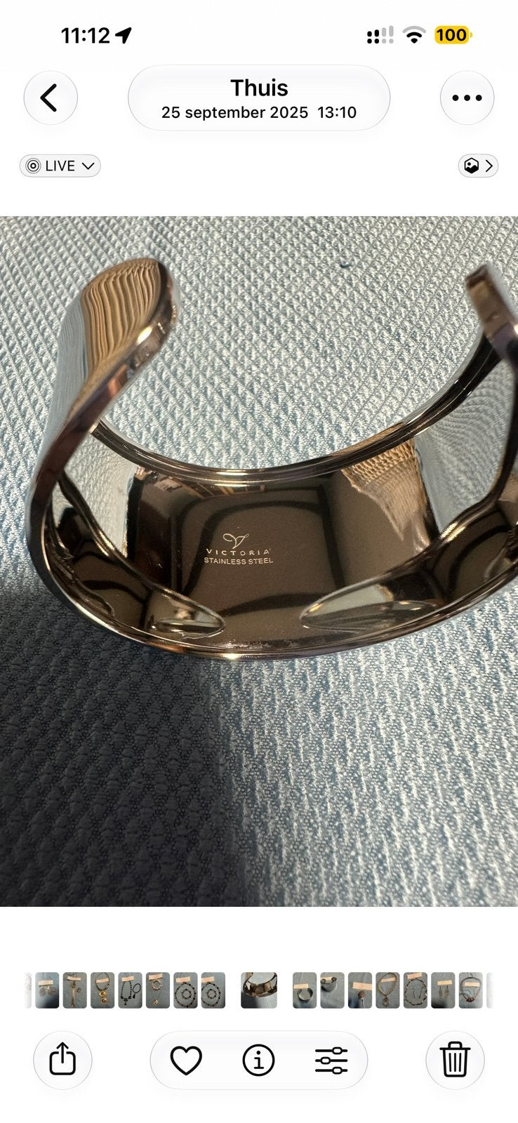 Armband, Ophalen, Gebruikt