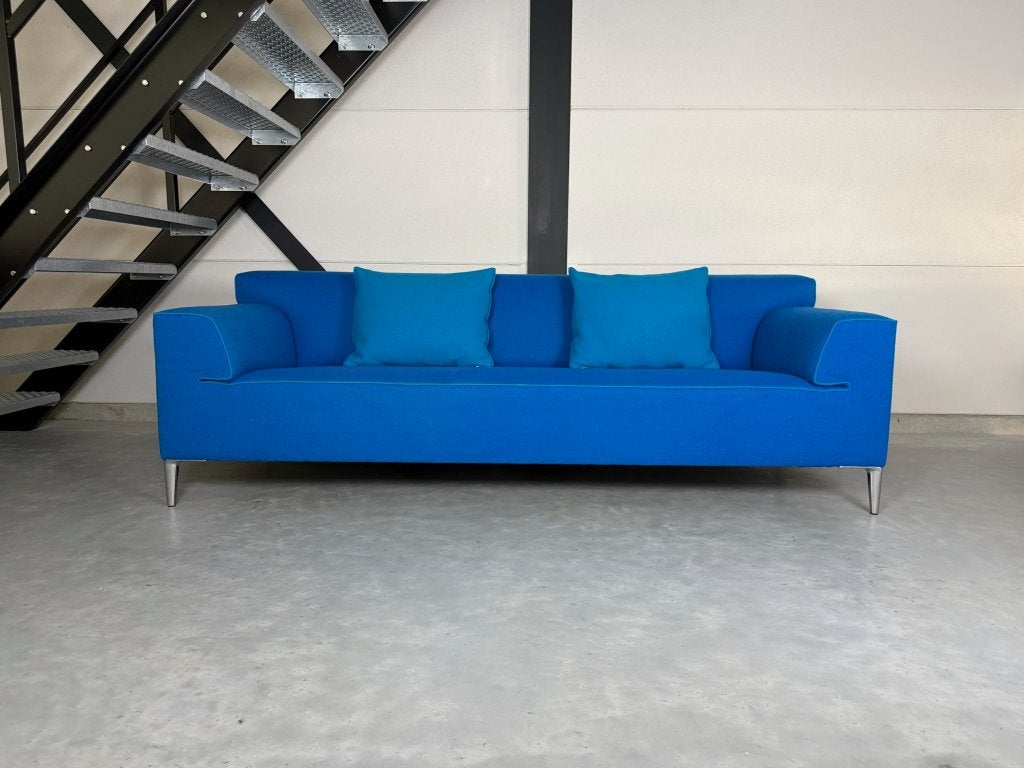 Pode Edit 3,5 zits – Electric Blue – Zo goed als nieuw, Ophalen, Leolux Artifort Harvink, Overige maten, 75 tot 100 cm