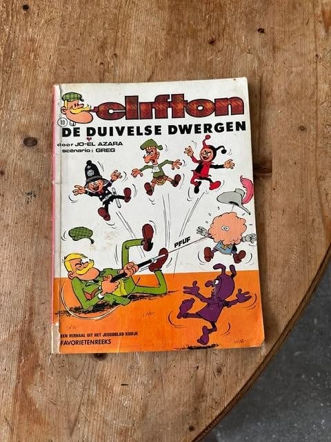 Clifton de duivelse dwergen strip kuifje 1971, Enlèvement ou Envoi, Une BD, Utilisé, Jo-el Azara