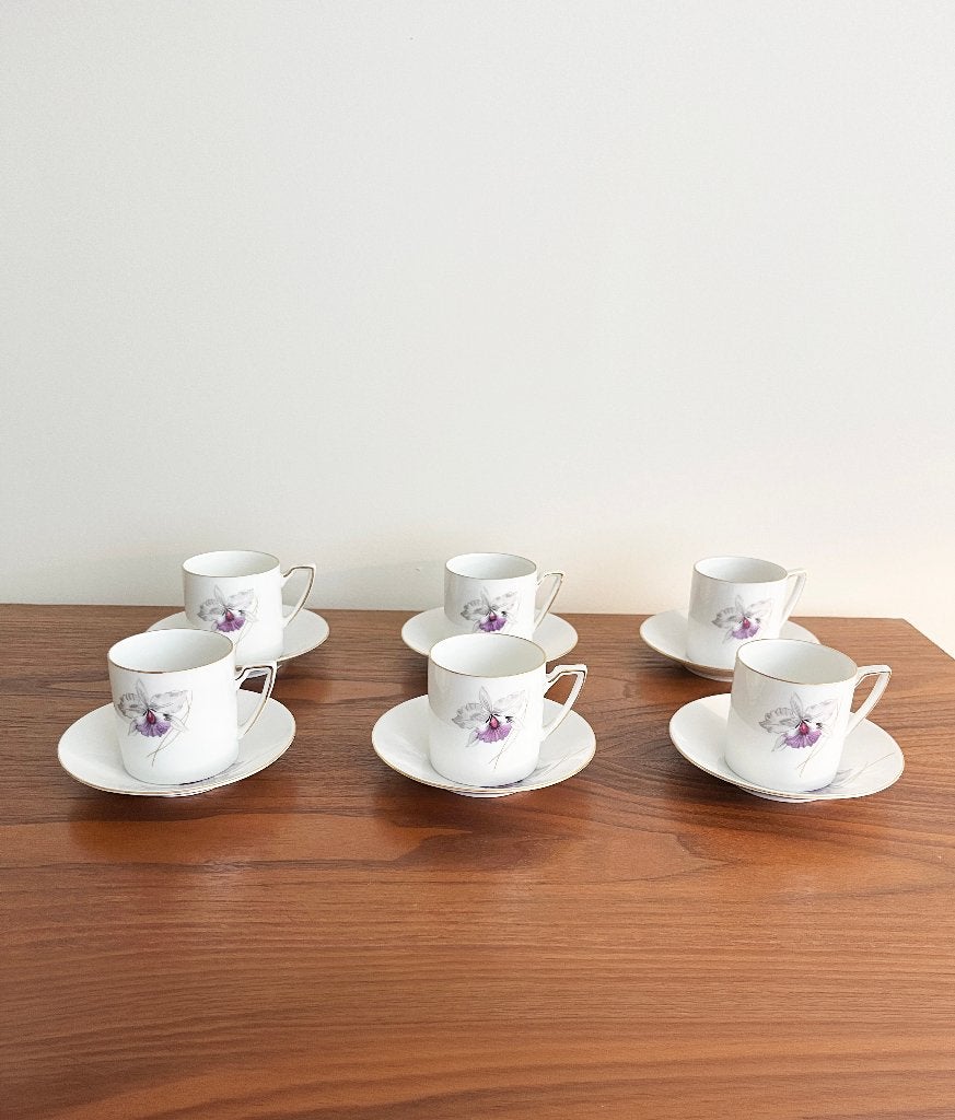 Porseleinen servies Eschenbach Toledo Orchidee, Gebruikt, Overige merken, Ophalen of Verzenden, Overige stijlen