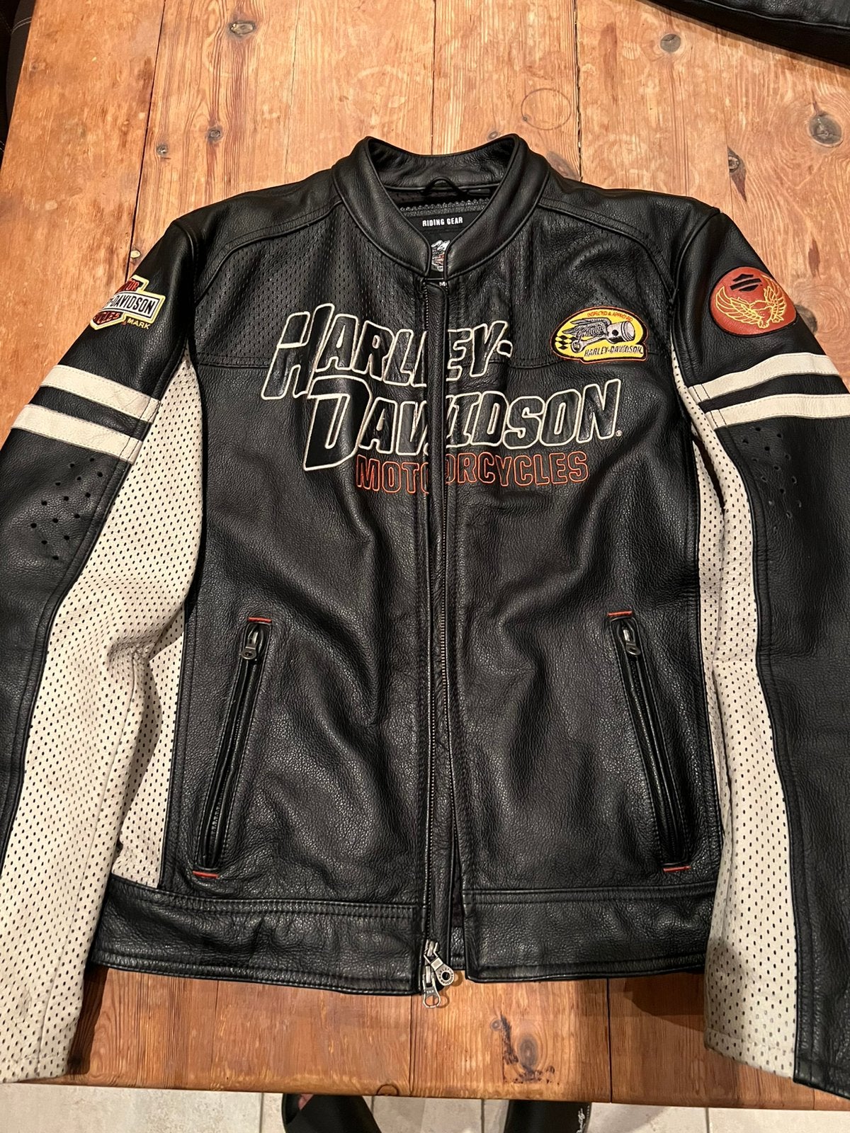 Harley davidson lederen jas, Motoren, Ophalen of Verzenden, Nieuw zonder kaartje, Heren, Jas | leer