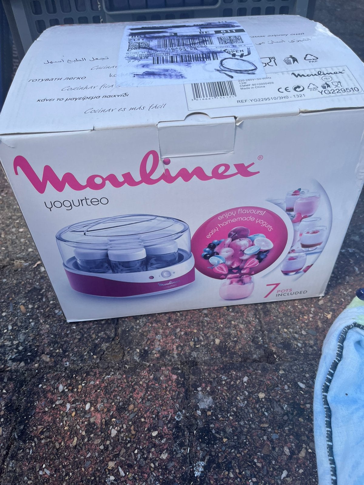 Yoghurt machine, Ophalen, Gebruikt