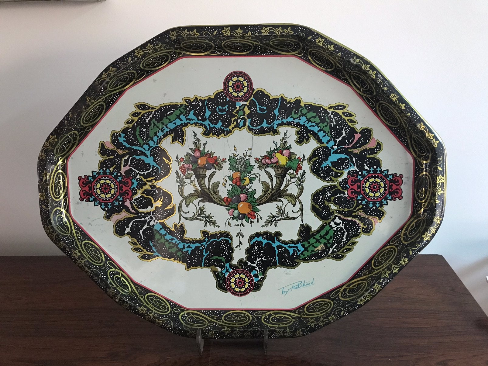 metalen dienblad plateau Daher decorated ware England, Ophalen of Verzenden