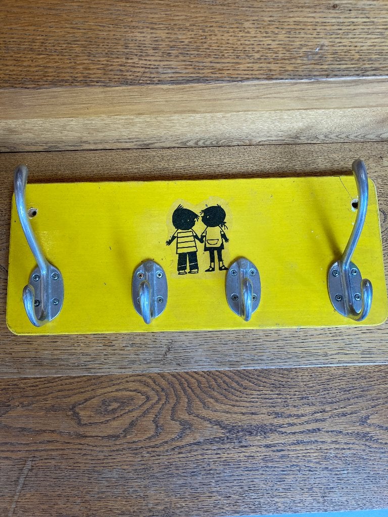 Kinderkapstokje, Geel, Ophalen of Verzenden, Gebruikt, Kapstokje