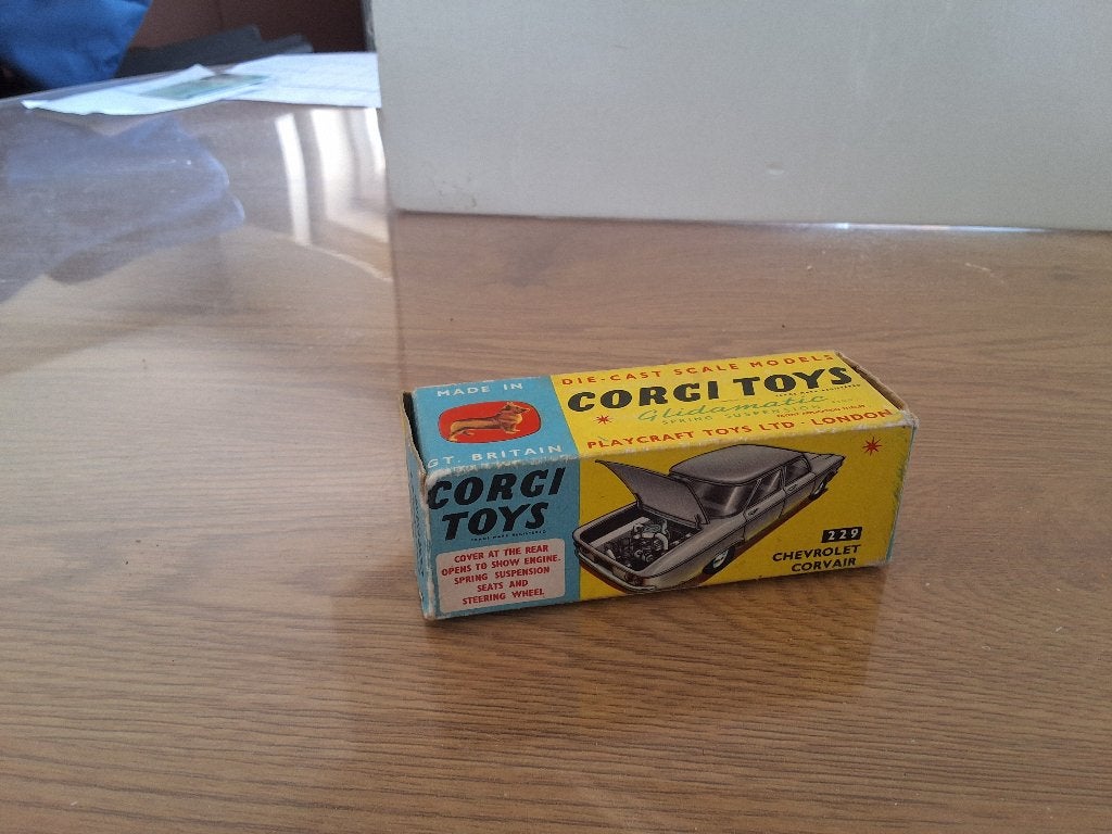 Corgi-Toys 229 Chevrolet Corvair, Enlèvement ou Envoi, Utilisé, Voiture, Corgi