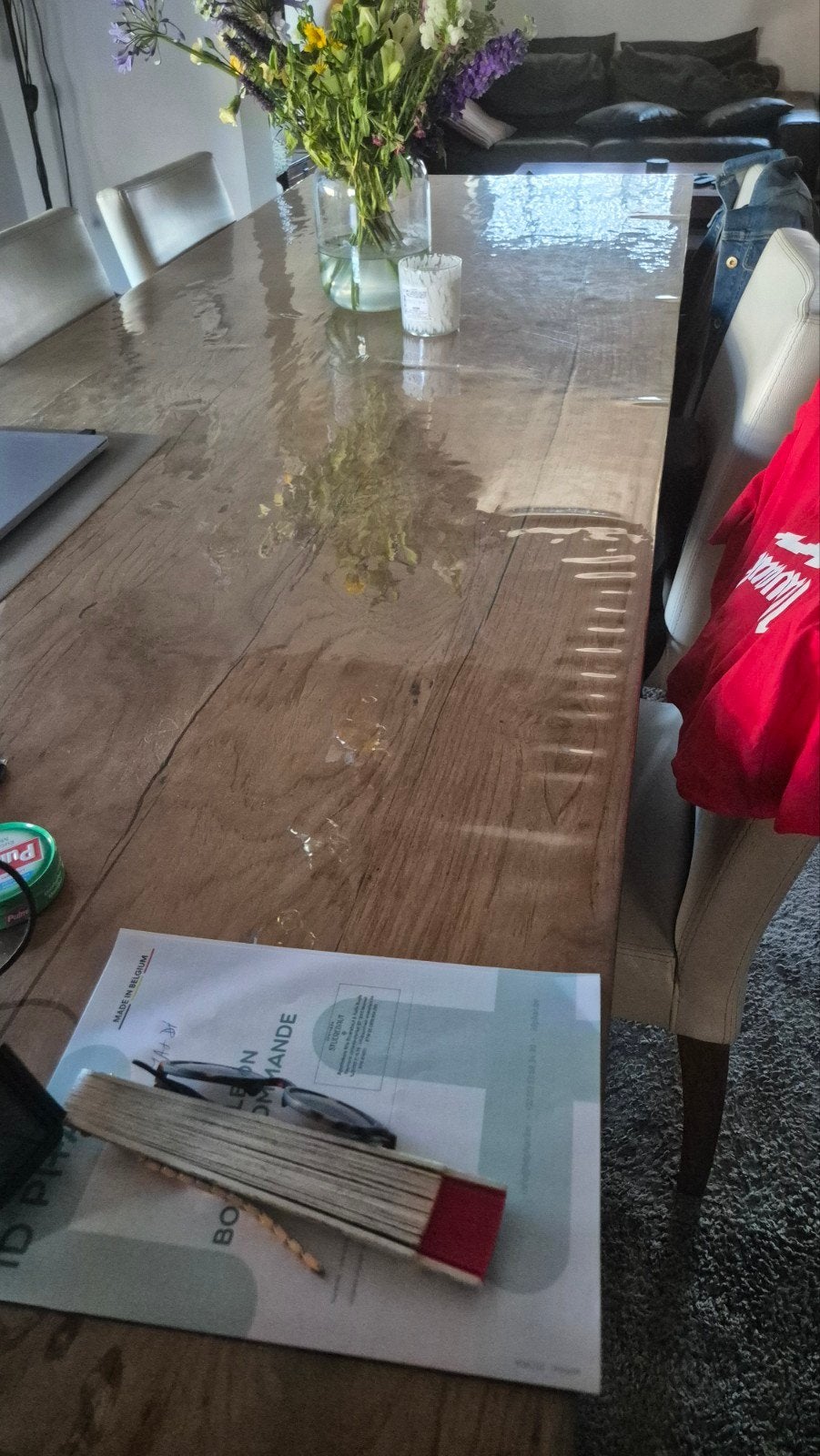 Tafel  L 2.80 m  B 1m, Huis en Inrichting, Tafels | Eettafels, Ophalen, 200 cm of meer, 50 tot 100 cm, Vijf personen of meer