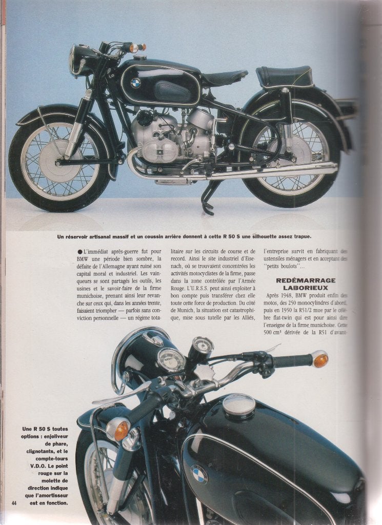 Moto BMW R 50S collection, Livres, Envoi, Utilisé