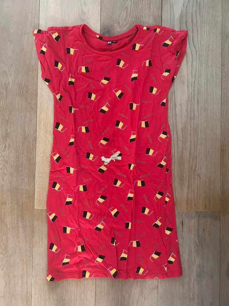 Jurk met belgische vlag 164, Ophalen of Verzenden, Gebruikt, Meisje, Jurk of Rok
