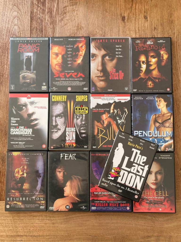 Thriller pakket (13 films), Ophalen of Verzenden, Gebruikt