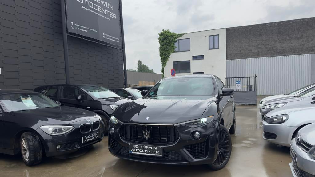 Maserati Levante GranSport 3.0 Benzine Full Optie 167.xxxkm, Auto's, Maserati, Lichtsensor, Zwart, Zwart, Leder