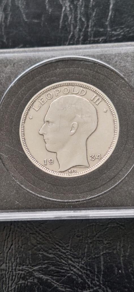 20 FRANCS LEOPOLD III B ARGENT, Enlèvement