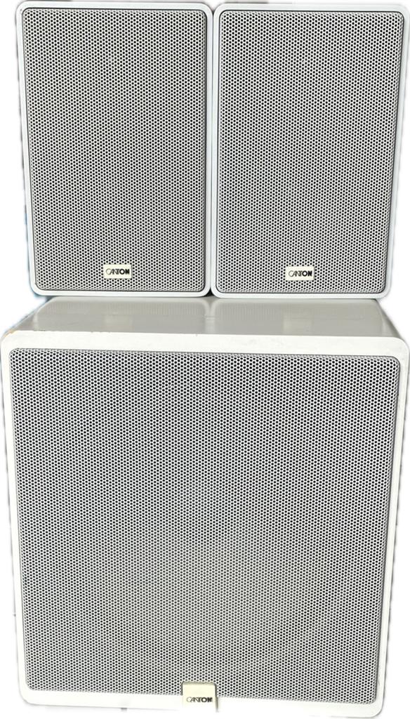 2 boxen wit Canton GL 260 2x 100W  1 Subwoofer Plus, Enlèvement, Comme neuf, Subwoofer