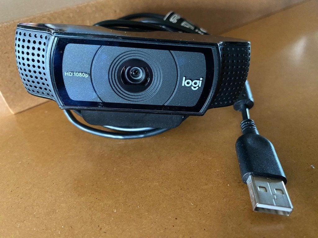 Logitech Full HD 1080p webcam – USB – uitstekende staat, Computers en Software, Webcams, Ophalen, Logitech, Zo goed als nieuw
