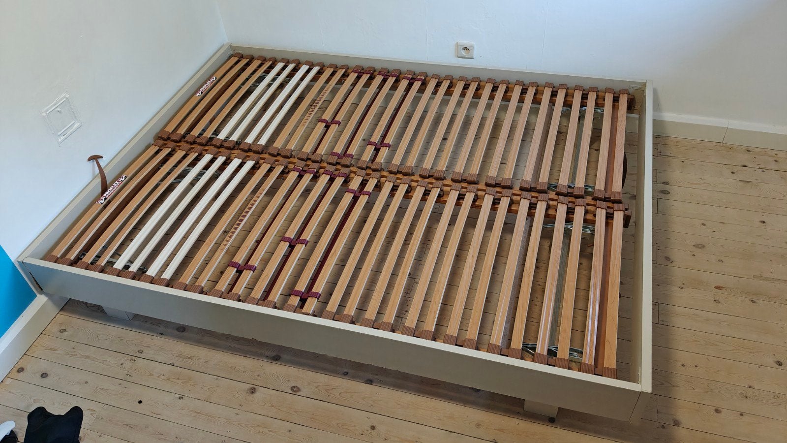 2x Velda lattenbodem proflex (196x73cm)+bed (154,5x205x29cm), Autres dimensions, Queen size, Enlèvement, Utilisé