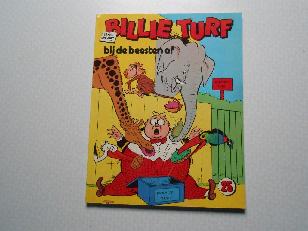 Billie turf 25 Bij de beesten af 1983 1 ste druk., Eén stripboek, Ophalen of Verzenden, Zo goed als nieuw